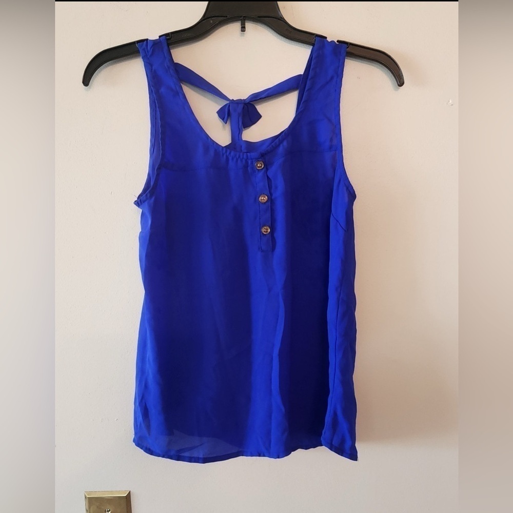 Dizzy lissy blue Dress tank top size womens small
